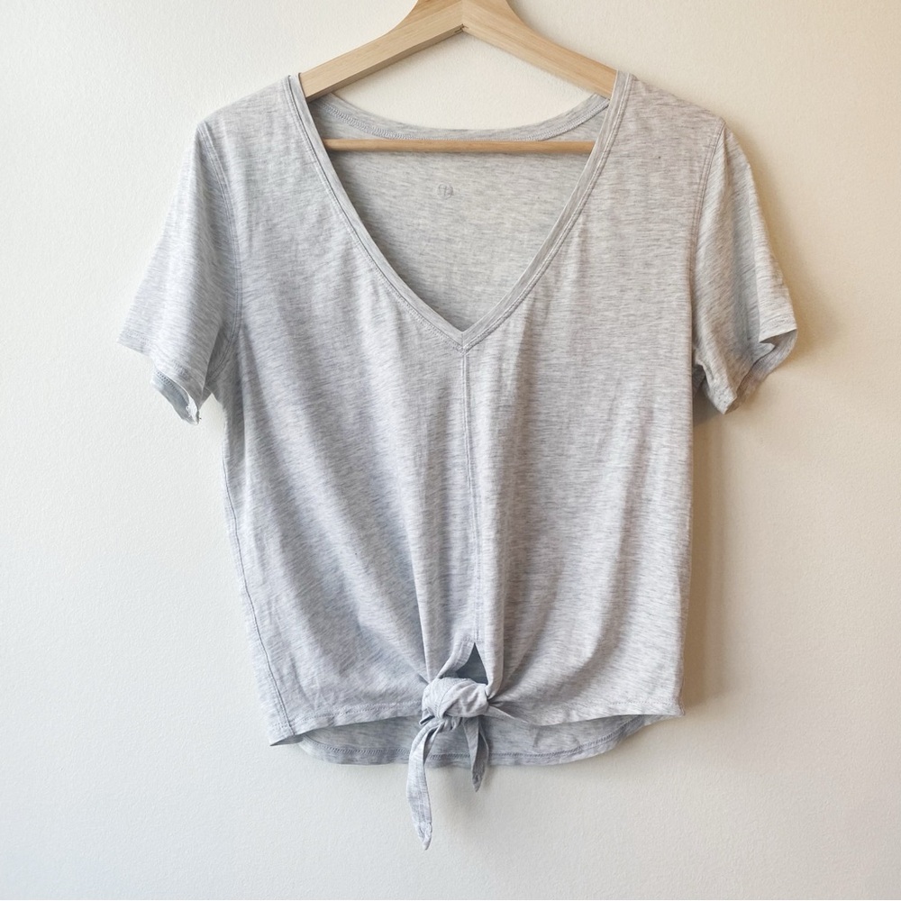 Lululemon Tie Front V-Neck Tee